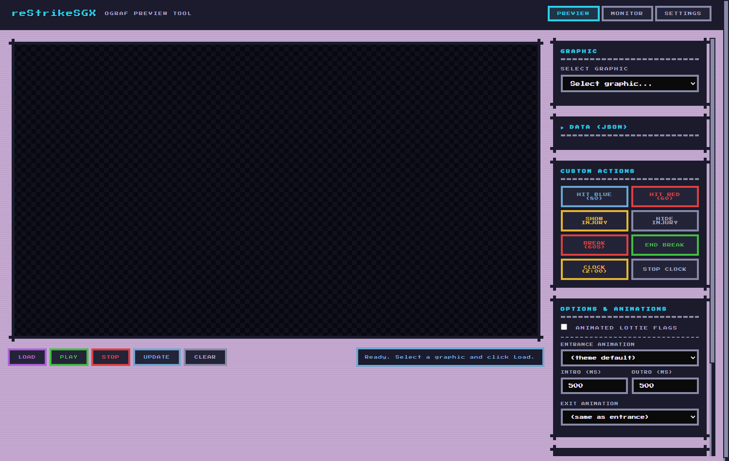 reStrikeSGX Preview tab